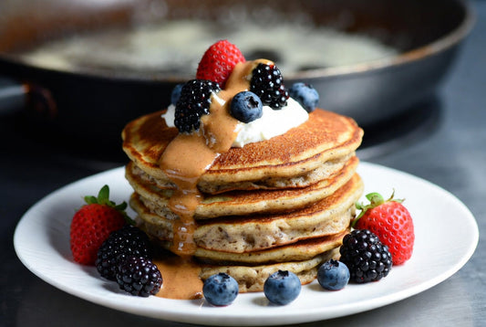 Crêpes moelleuses à faible teneur en glucides aux fibres de pomme de terre