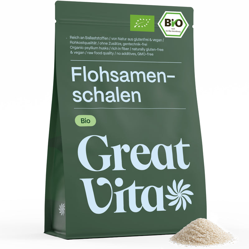 Bio-Flohsamenschalen 500 g – ballaststoffreich