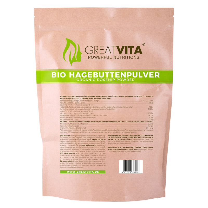 Organic Rosehip Powder – finely ground