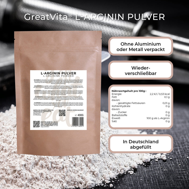 L-Arginine Base Powder 400 g