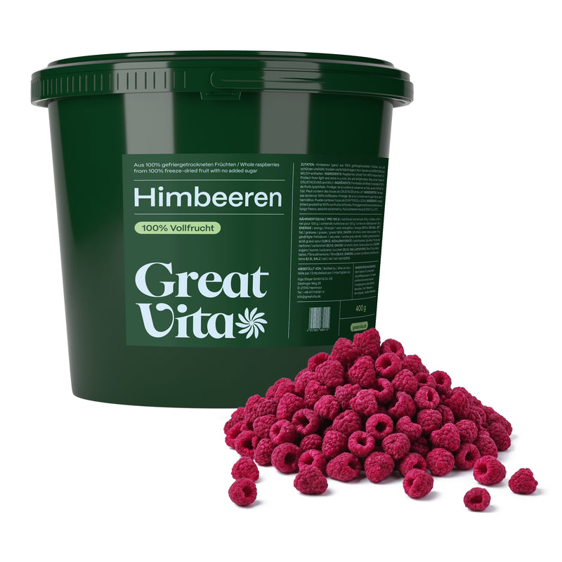 Framboises – fruits entiers lyophilisés