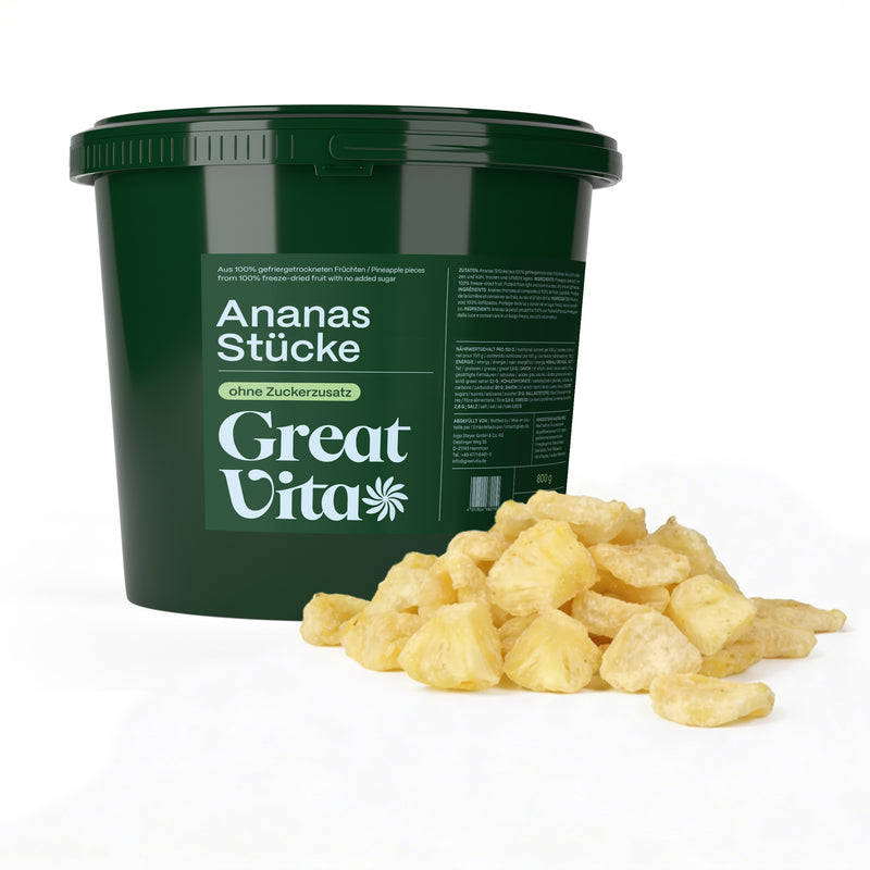 Ananas - morceaux d’ananas lyophilisés