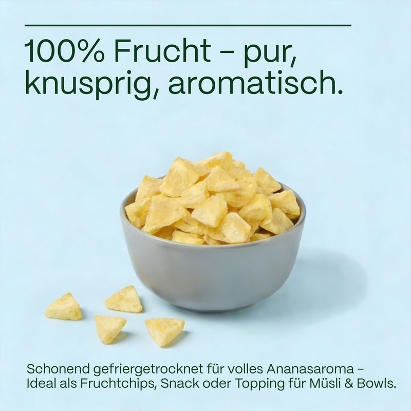 Ananas - morceaux d’ananas lyophilisés