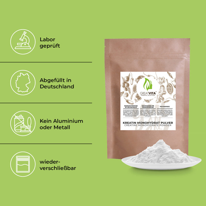 Poudre de créatine monohydrate - sans goût