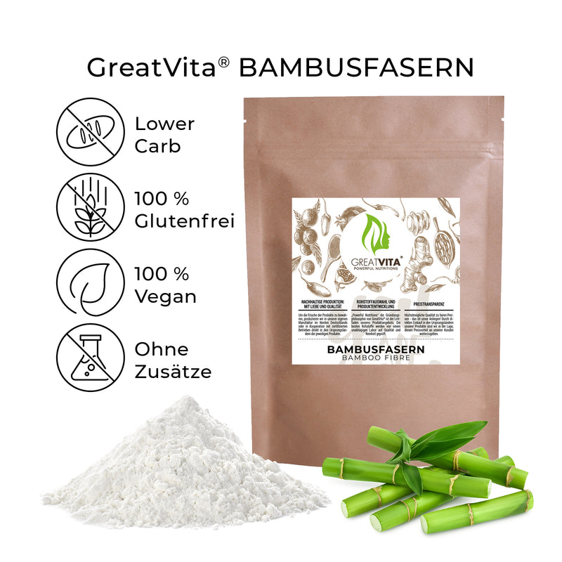 Fibre di bambù – vegane e senza glutine