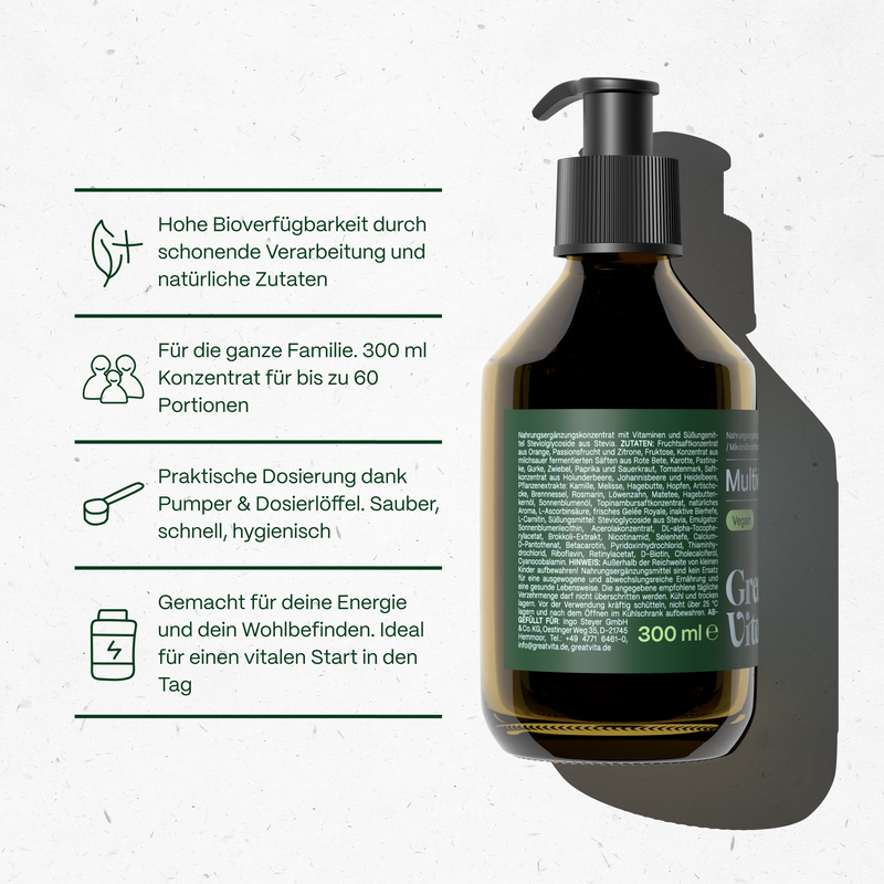Multivitamin 300 ml + Pump & Spoon