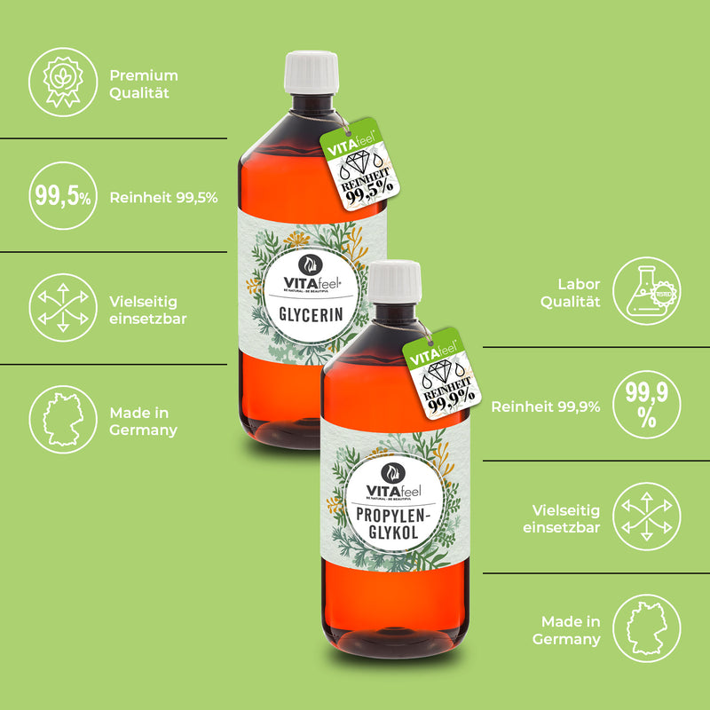 Glycerin + Propylene Glycol · 1L+1L