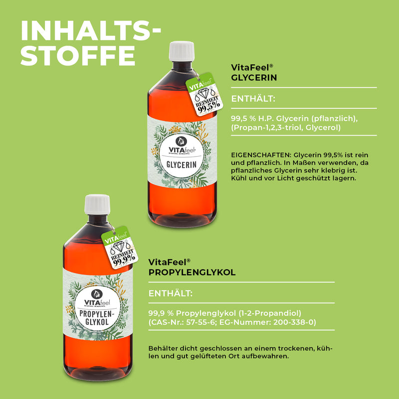 Glycerin + Propylene Glycol · 1L+1L