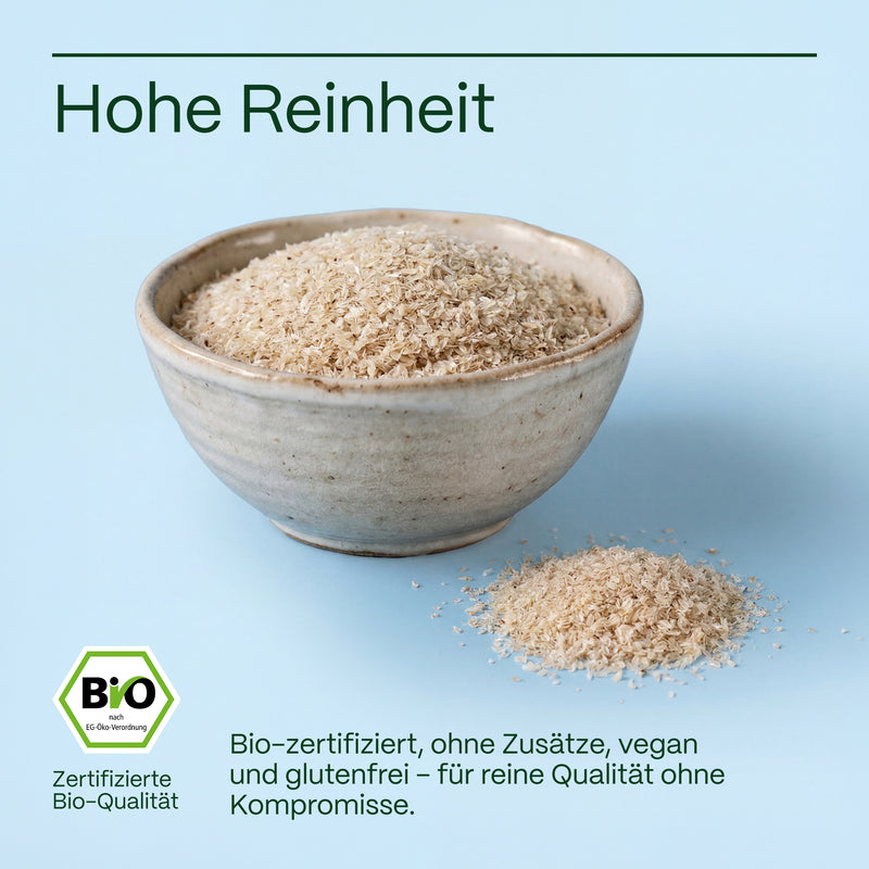 Bio-Flohsamenschalen 500 g – ballaststoffreich