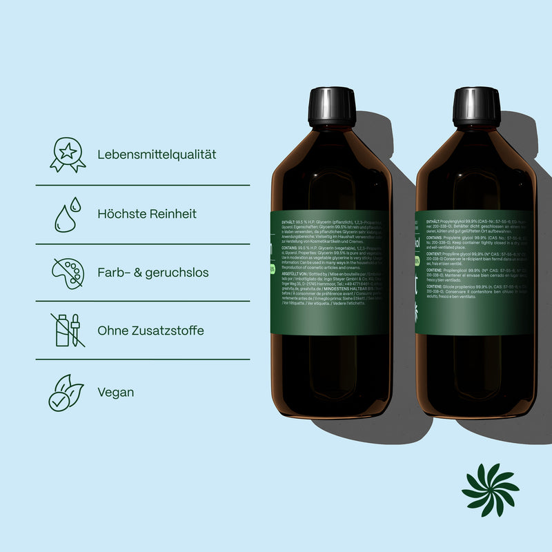 Glycerin + Propylene Glycol · 1L+1L